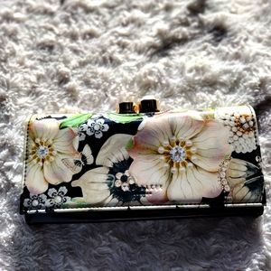 Ted Baker Floral Patent Leather Wallet